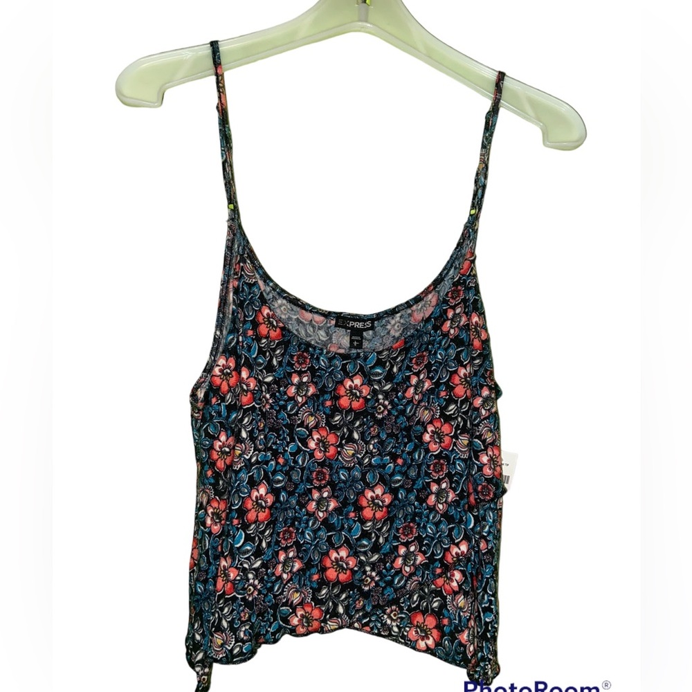 Floral Cropped Tank Top